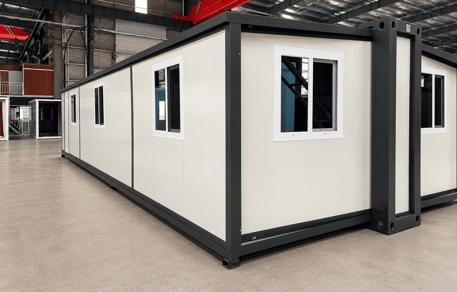 Casa Box 40ft F700 บ้านคอนเทนเนอร์แบบขยายได้ | คลีน ไวท์ โมดูลาร์ คลินิก