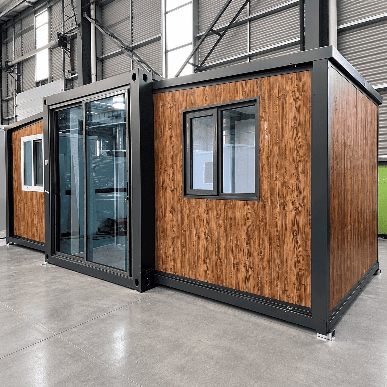 Casa Box 10ft บ้านคอนเทนเนอร์ขยายได้ | ห้องโดยสารประตูบานเลื่อนไม้